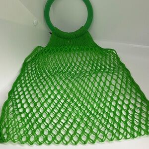 Vintage Green Mesh Tote Bag